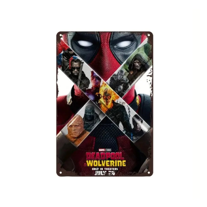 Marvel'S Wolverine & Deadpool Aluminum Wall Poster - A001 (20x1x30cm) - ملصق
